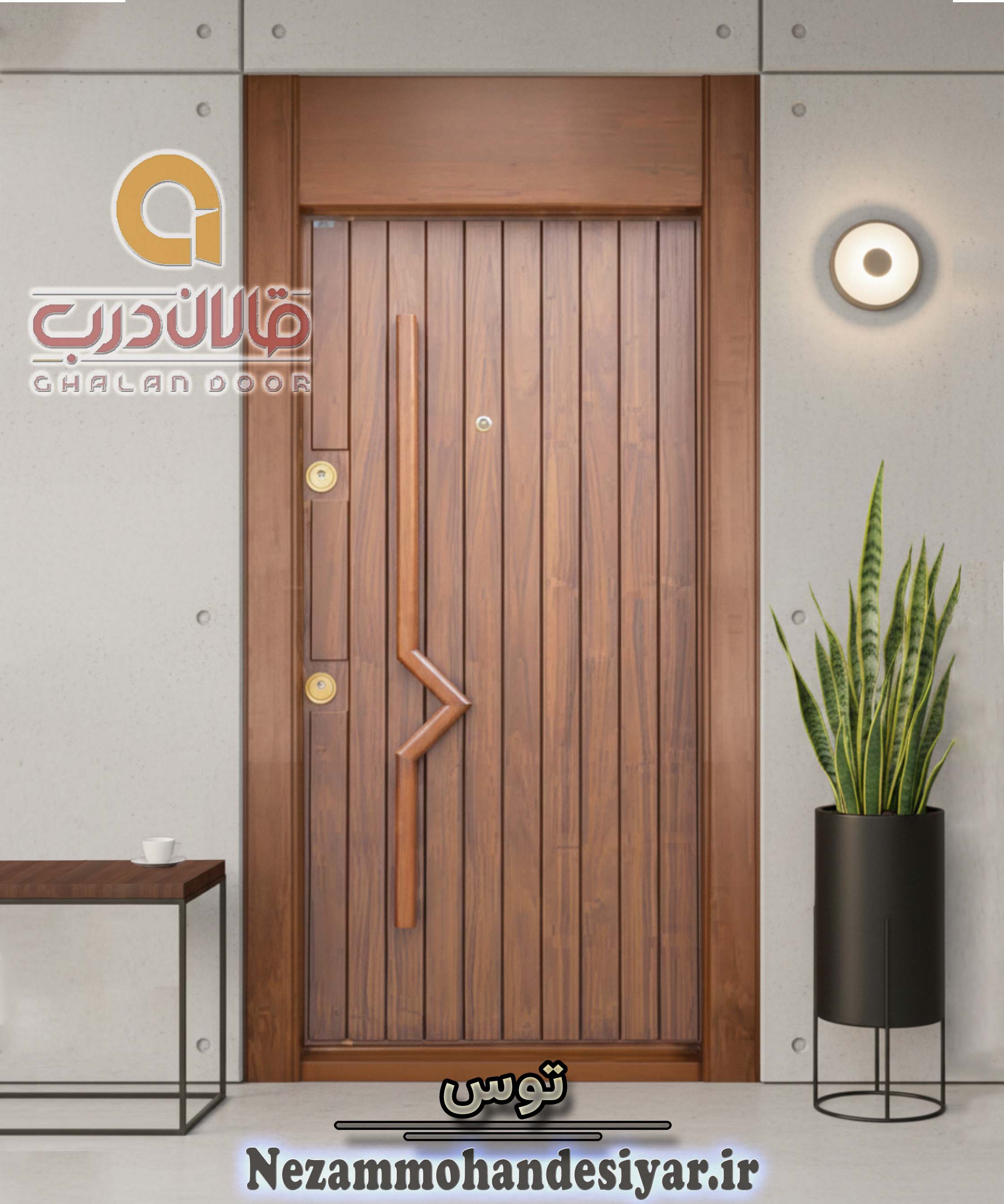 درب ضد سرقت قالان درب مدل توس